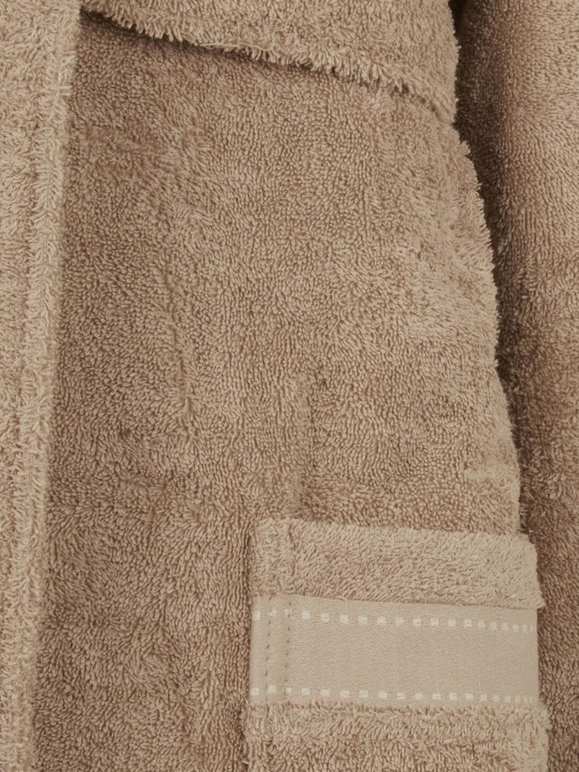 TRUSSARDI BATHROBES: Hooded Cotton Terrycloth Bathrobe Trussardi with Contrast Embroidered Logo, Brown - Img 3