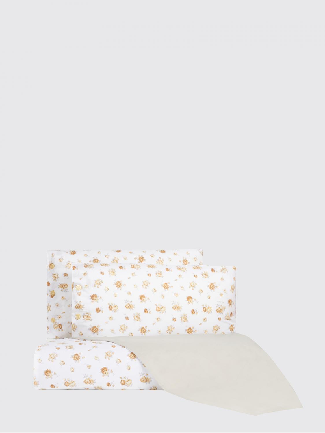 BELLORA BEDCOVERS AND BLANKETS: Dora Floral Print Single Duvet Cover Set Bellora in Cotton Percale, Natural - Img 1