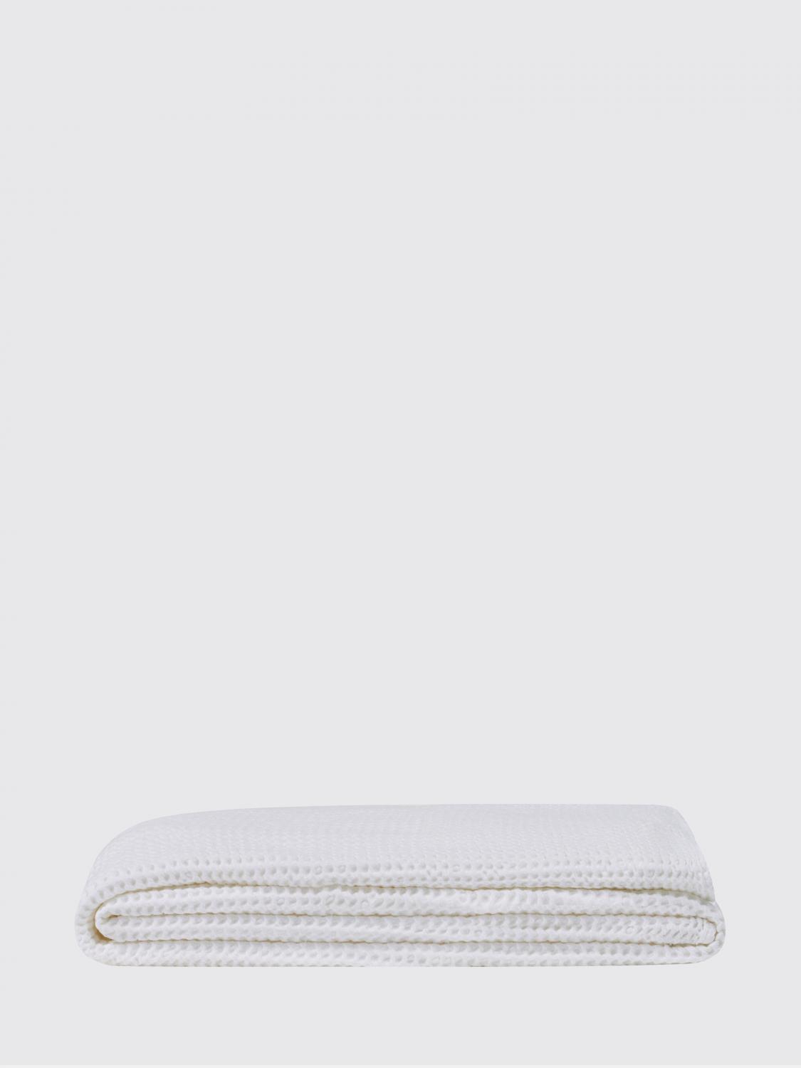 BELLORA BEDCOVERS AND BLANKETS: Bellora Stone 단색 허니콤 코튼 여름 침대보, 화이트 - Img 1