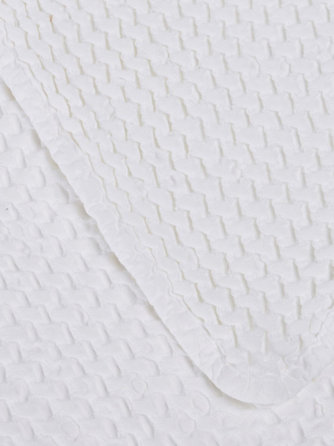 BELLORA BEDCOVERS AND BLANKETS: Stone Single Summer Bedspread Bellora in Honeycomb Cotton, White - Img 2