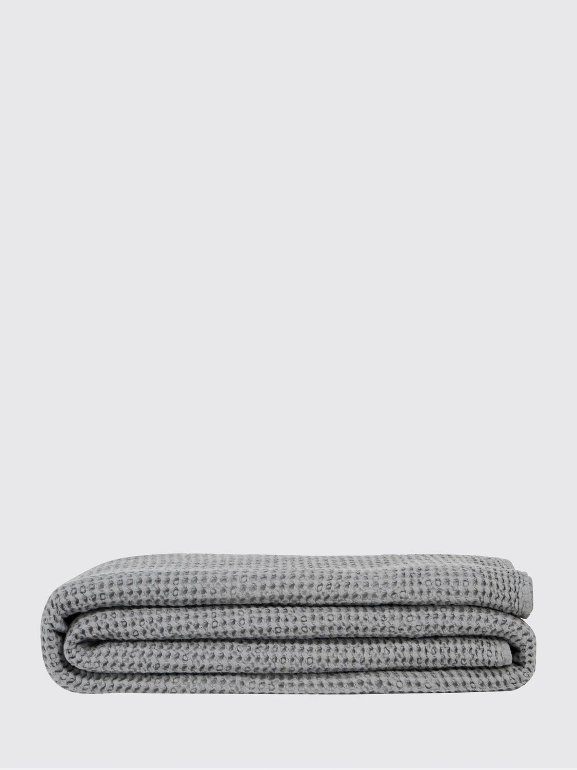 BELLORA BEDCOVERS AND BLANKETS: Stone Single Summer Bedspread Bellora in Honeycomb Cotton, Charcoal - Img 1