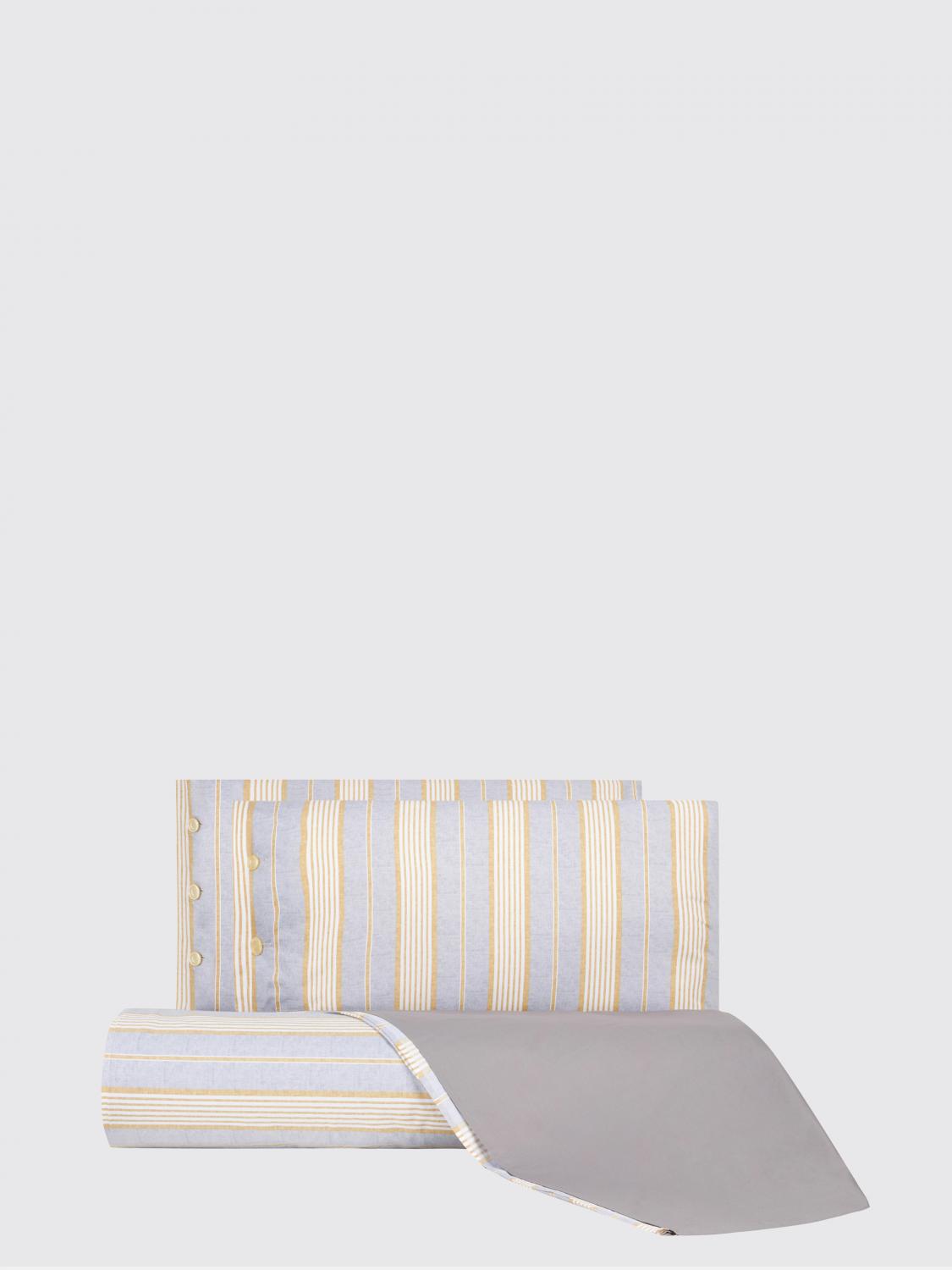 BELLORA BEDDING SETS: Bellora Nico ストライプ柄 ダブルデュベカバーセット コットンパーケル製, ナチュラル - Img 1