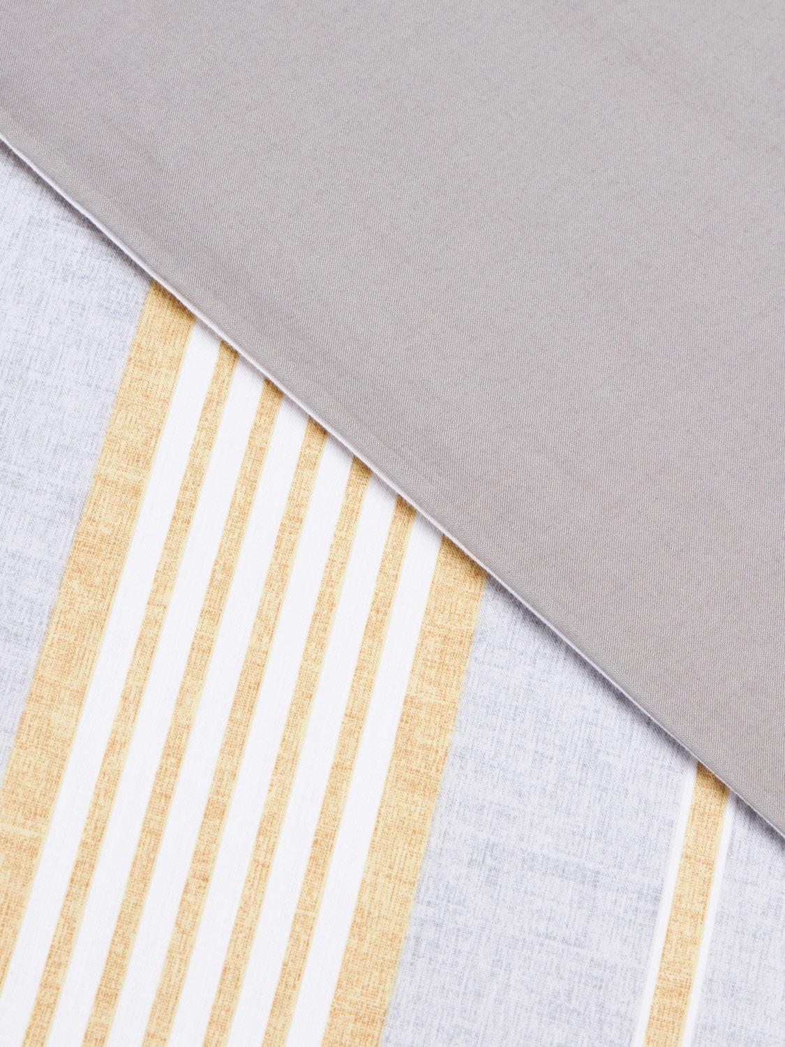 BELLORA BEDDING SETS: Bellora Nico ストライプ柄 ダブルデュベカバーセット コットンパーケル製, ナチュラル - Img 3