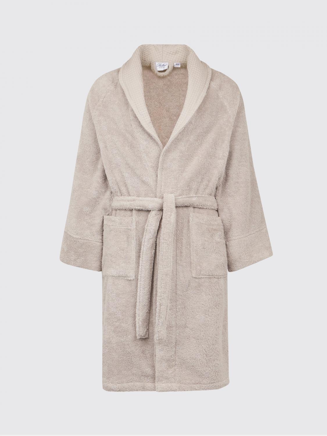 BELLORA BATHROBES: Bellora Fiocco 400gsm 코튼 테리 숄 칼라 목욕 가운, 그레이 - Img 1