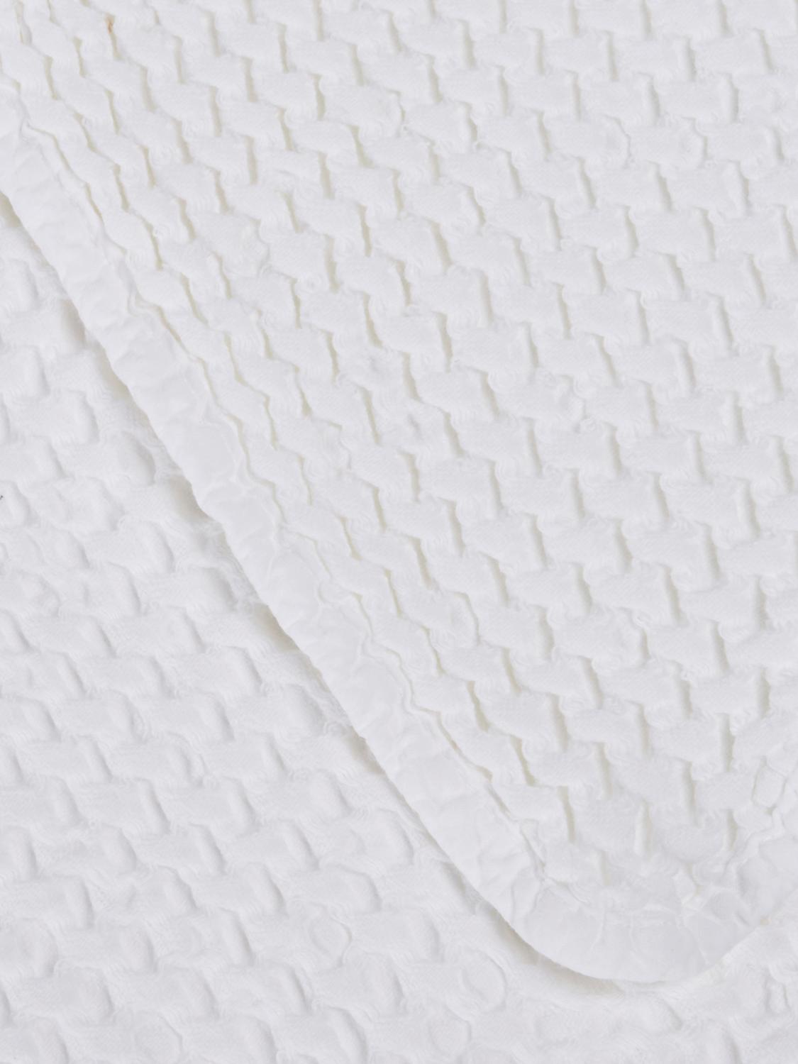 BELLORA BEDCOVERS AND BLANKETS: Bellora Stone Single Summer Bedspread in Waffle Cotton, White - Img 2