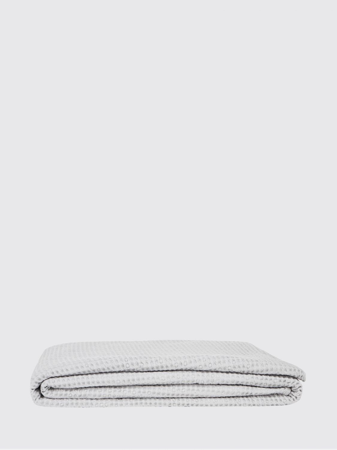 BELLORA BEDCOVERS AND BLANKETS: Bellora Stone ワッフルコットン シングルサマーベッドスプレッド, グレー - Img 1