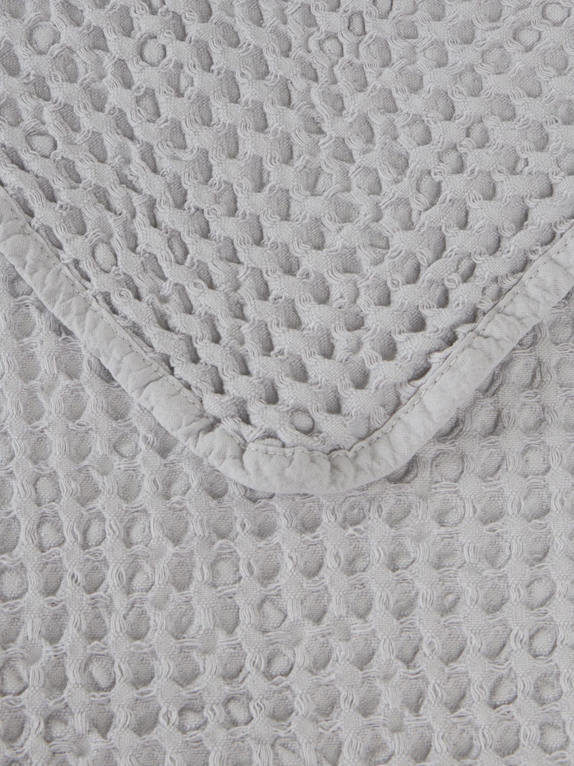 BELLORA BEDCOVERS AND BLANKETS: Bellora Stone ワッフルコットン シングルサマーベッドスプレッド, グレー - Img 2