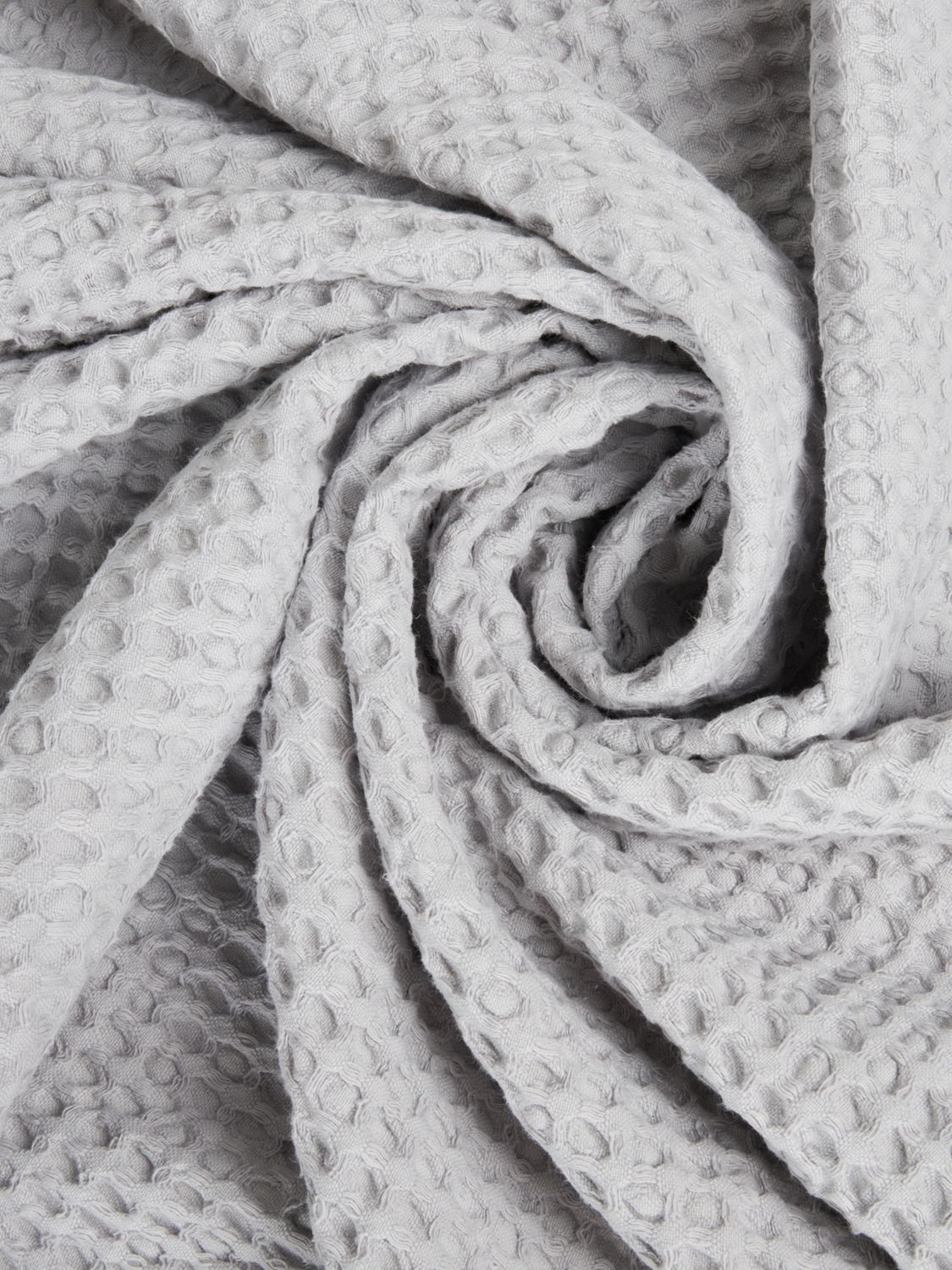 BELLORA BEDCOVERS AND BLANKETS: Bellora Stone ワッフルコットン シングルサマーベッドスプレッド, グレー - Img 3