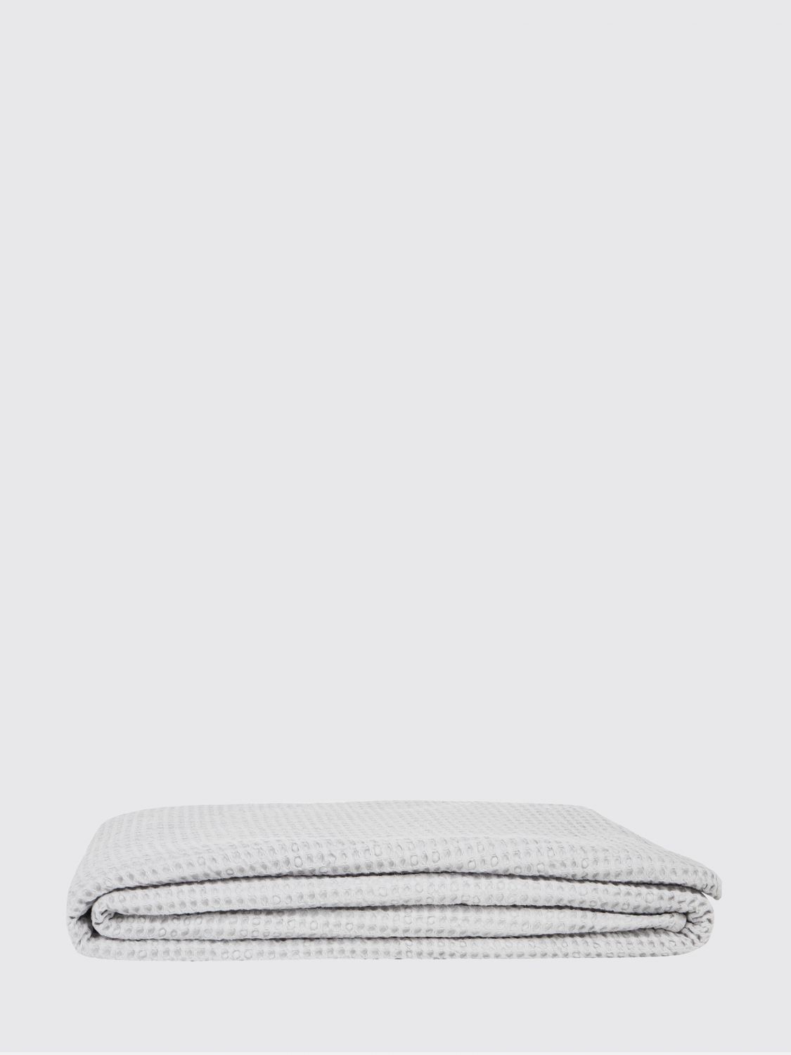 BELLORA BEDCOVERS AND BLANKETS: Bellora 스톤 와플 코튼 싱글 여름 베드스프레드, 그레이 - Img 1