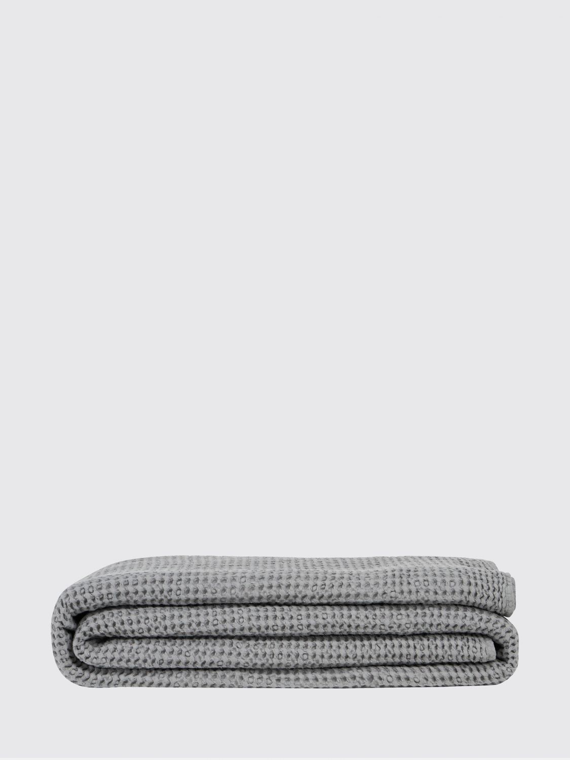 BELLORA BEDCOVERS AND BLANKETS: Bellora 스톤 와플 코튼 싱글 여름 베드스프레드, 차콜 - Img 1