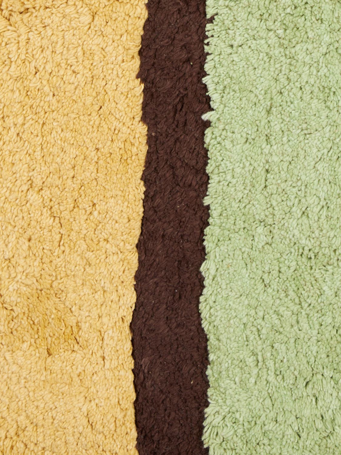 CARRARA BATHMATS: Carrara Amorgos Heavyweight Cotton Multicolor Striped Bath Mat, Green - Img 2