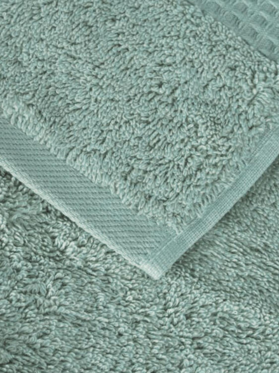 BELLORA SERVIETTES DE TOILETTE ET DE PLAGE: Drap de plage Fiocco Bellora en éponge de coton douce de 500 gr/m², Vert - Img 2