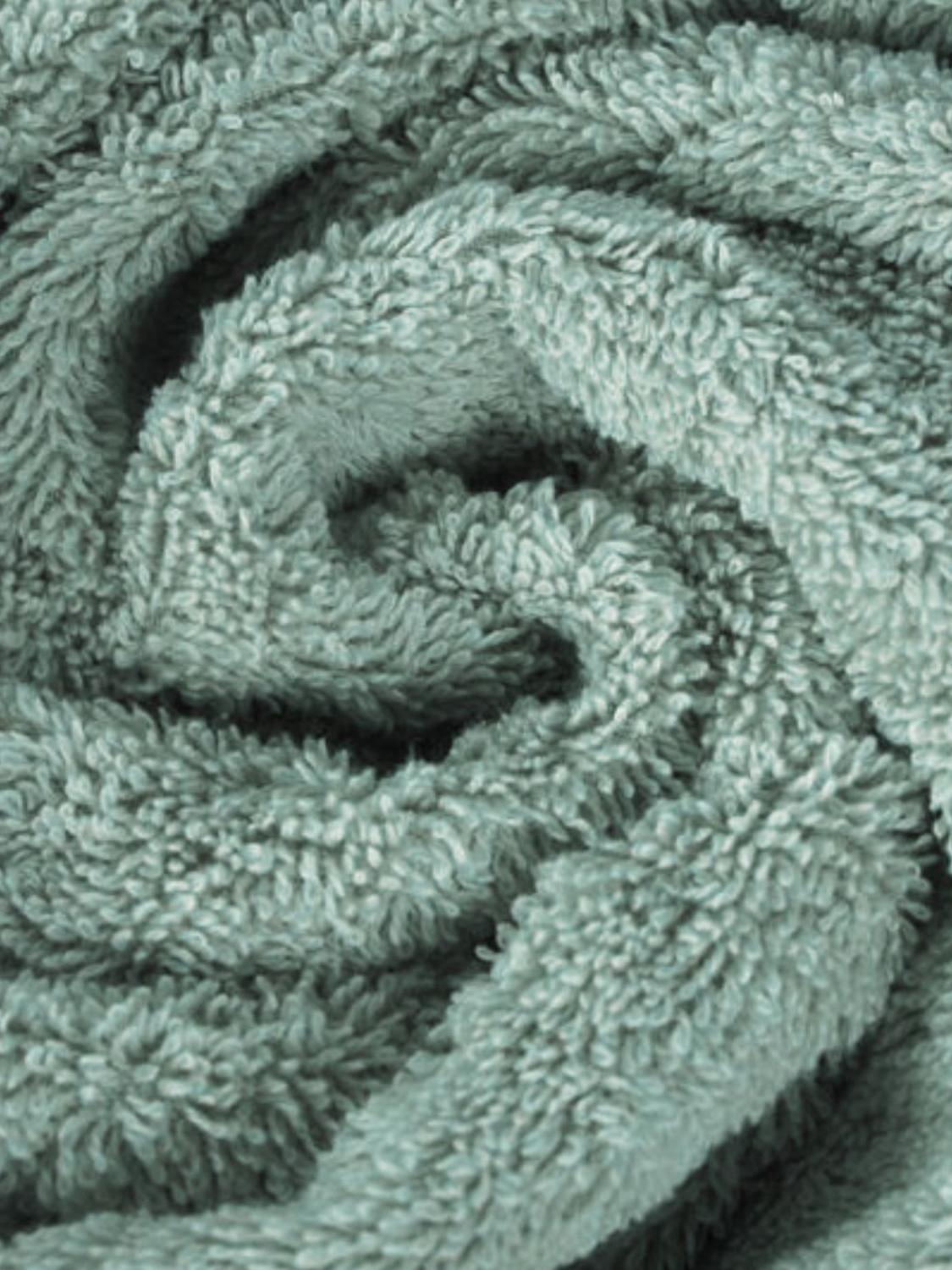 BELLORA SERVIETTES DE TOILETTE ET DE PLAGE: Drap de plage Fiocco Bellora en éponge de coton douce de 500 gr/m², Vert - Img 3