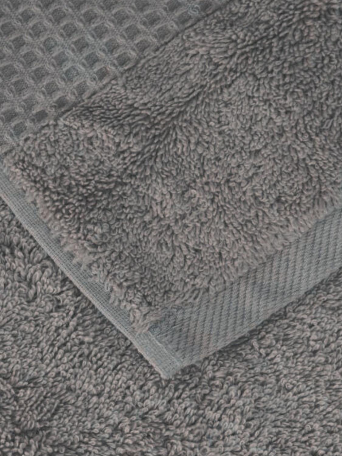 BELLORA SERVIETTES DE TOILETTE ET DE PLAGE: Drap de plage Fiocco Bellora en éponge de coton douce de 500 gr/m², Gris - Img 2