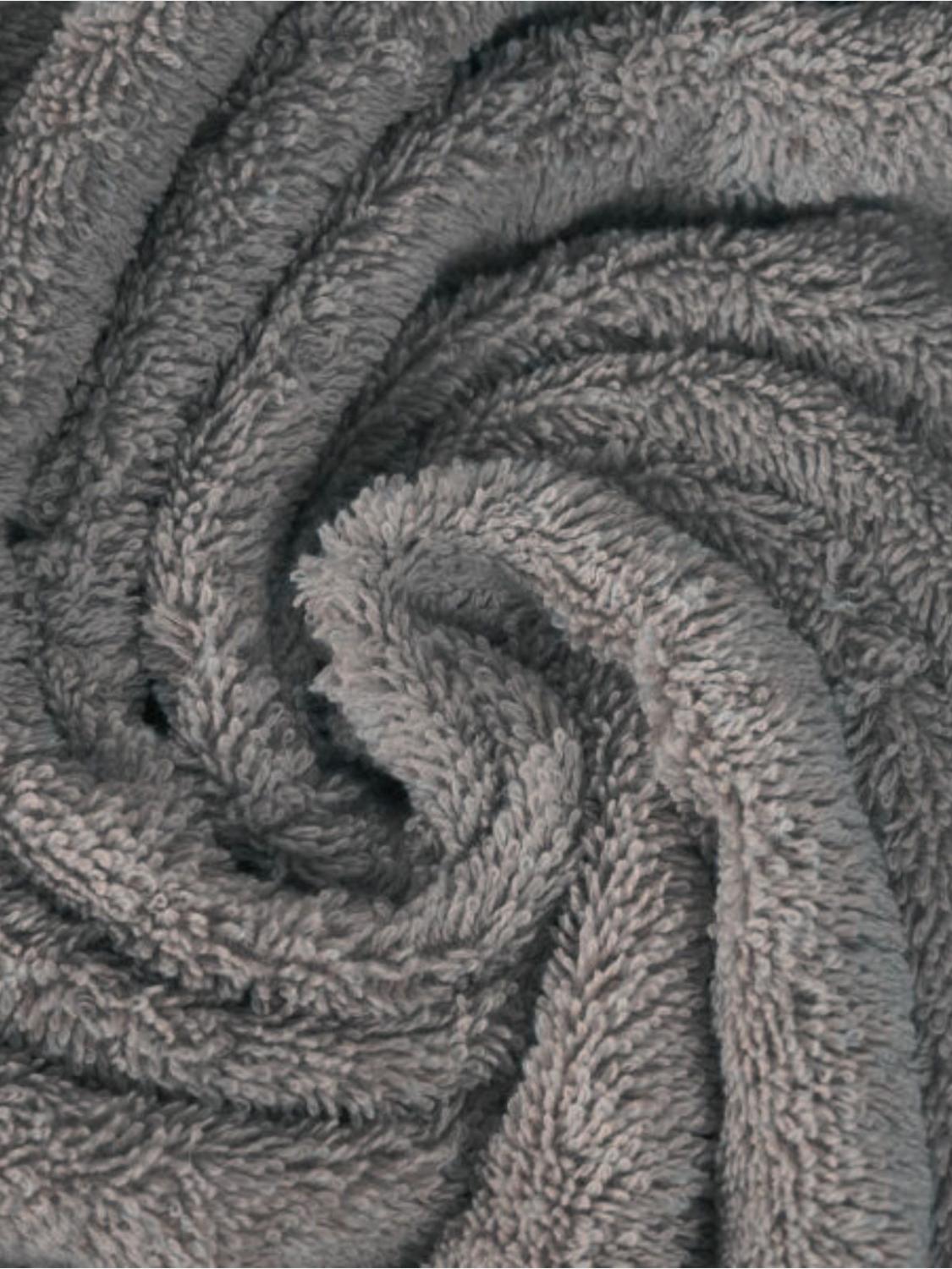 BELLORA SERVIETTES DE TOILETTE ET DE PLAGE: Drap de plage Fiocco Bellora en éponge de coton douce de 500 gr/m², Gris - Img 3