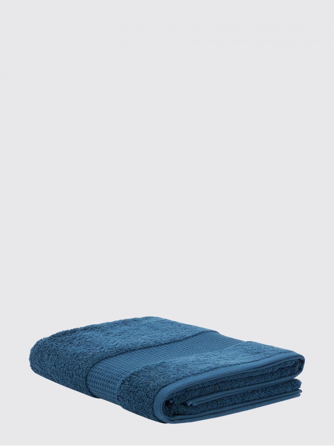 BELLORA SERVIETTES DE TOILETTE ET DE PLAGE: Drap de plage Fiocco Bellora en éponge de coton douce de 500 gr/m², Bleu - Img 1