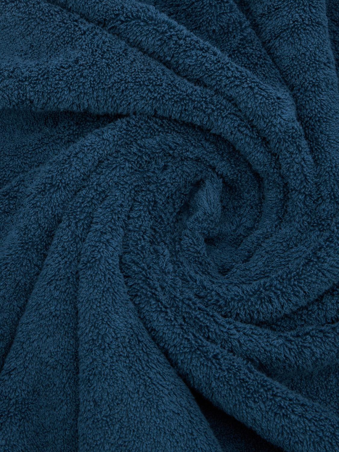BELLORA SERVIETTES DE TOILETTE ET DE PLAGE: Drap de plage Fiocco Bellora en éponge de coton douce de 500 gr/m², Bleu - Img 3