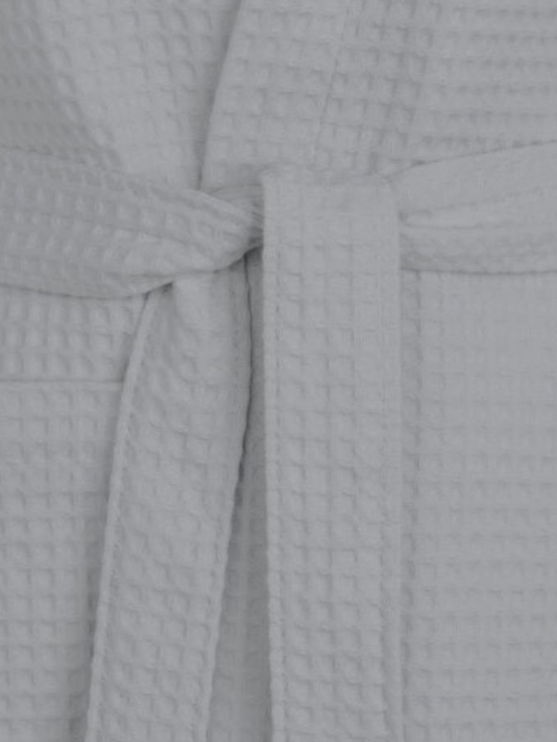 BELLORA BATHROBES: Bellora Ape 刺繍ロゴ入りワッフルコットン フード付きバスローブ, グレー - Img 2