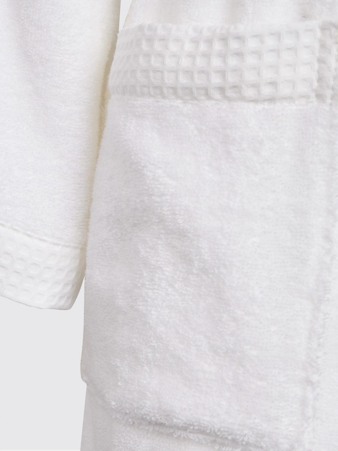 BELLORA BATHROBES: Bellora 피오코 400gsm 코튼 테리 후드 목욕 가운, 화이트 - Img 3