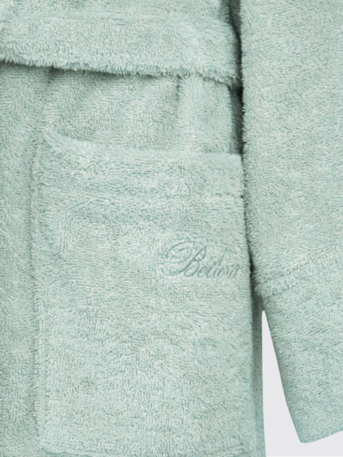 BELLORA BATHROBES: Bellora 피오코 400gsm 코튼 테리 후드 목욕 가운, 그린 - Img 2