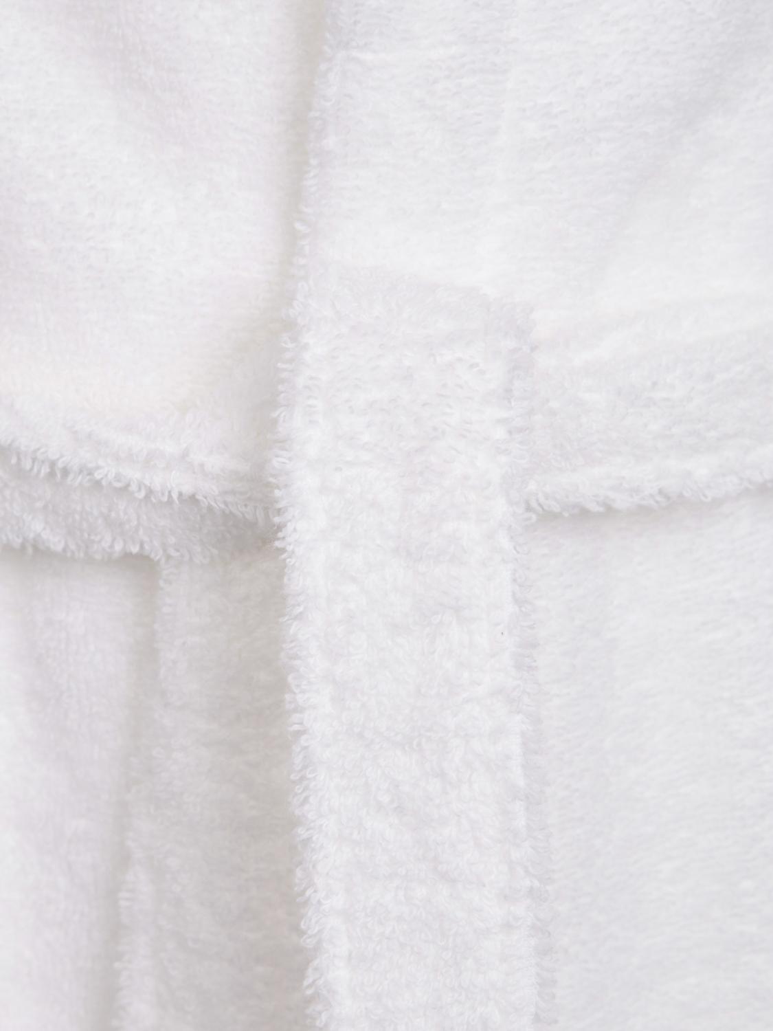 BELLORA BATHROBES: Bellora Fiocco Hooded Bathrobe in 400 gsm Cotton Terry, White - Img 2