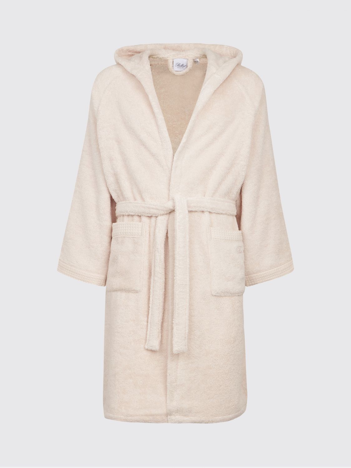 BELLORA BATHROBES: Bellora Fiocco 400gsm コットン フード付きバスローブ, ピンク - Img 1