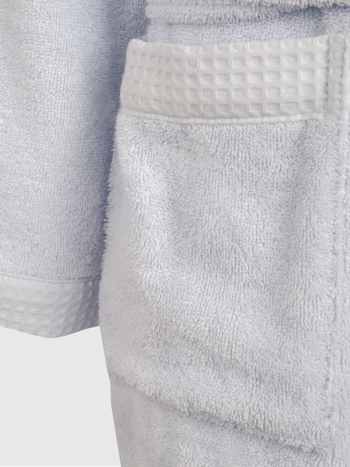BELLORA BATHROBES: Bellora Fiocco 400gsm コットン フード付きバスローブ, アジュール - Img 3