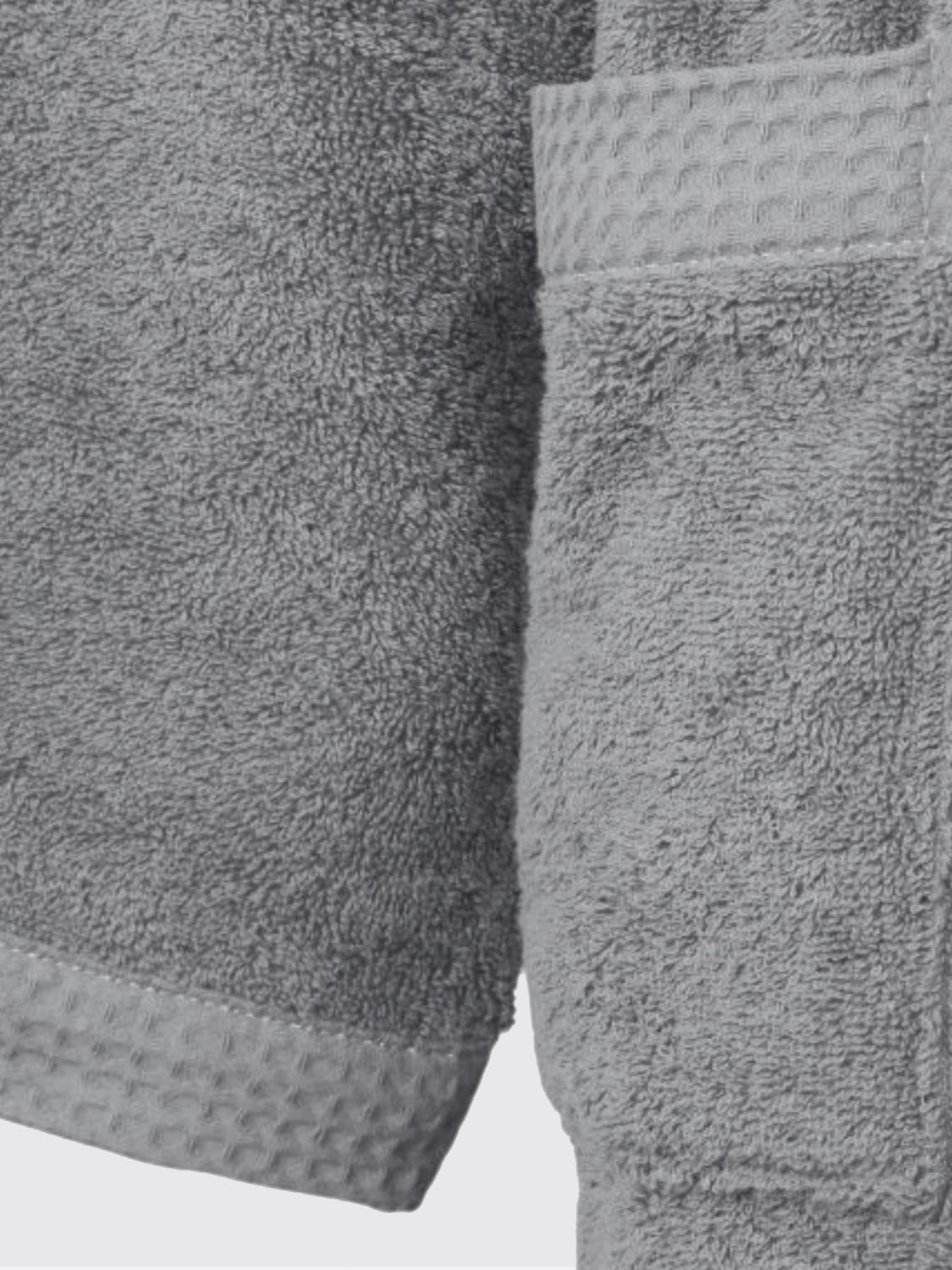 BELLORA BATHROBES: Bellora Fiocco Hooded Bathrobe in 400 gsm Cotton Terry, Grey - Img 2