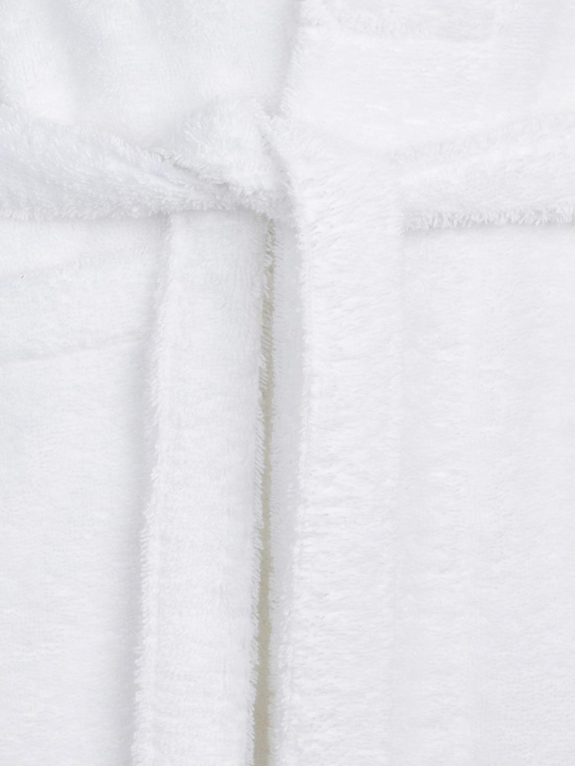 BELLORA BATHROBES: Bellora 피오코 후드 코튼 테리 목욕 가운 벨트 포함, 화이트 - Img 2