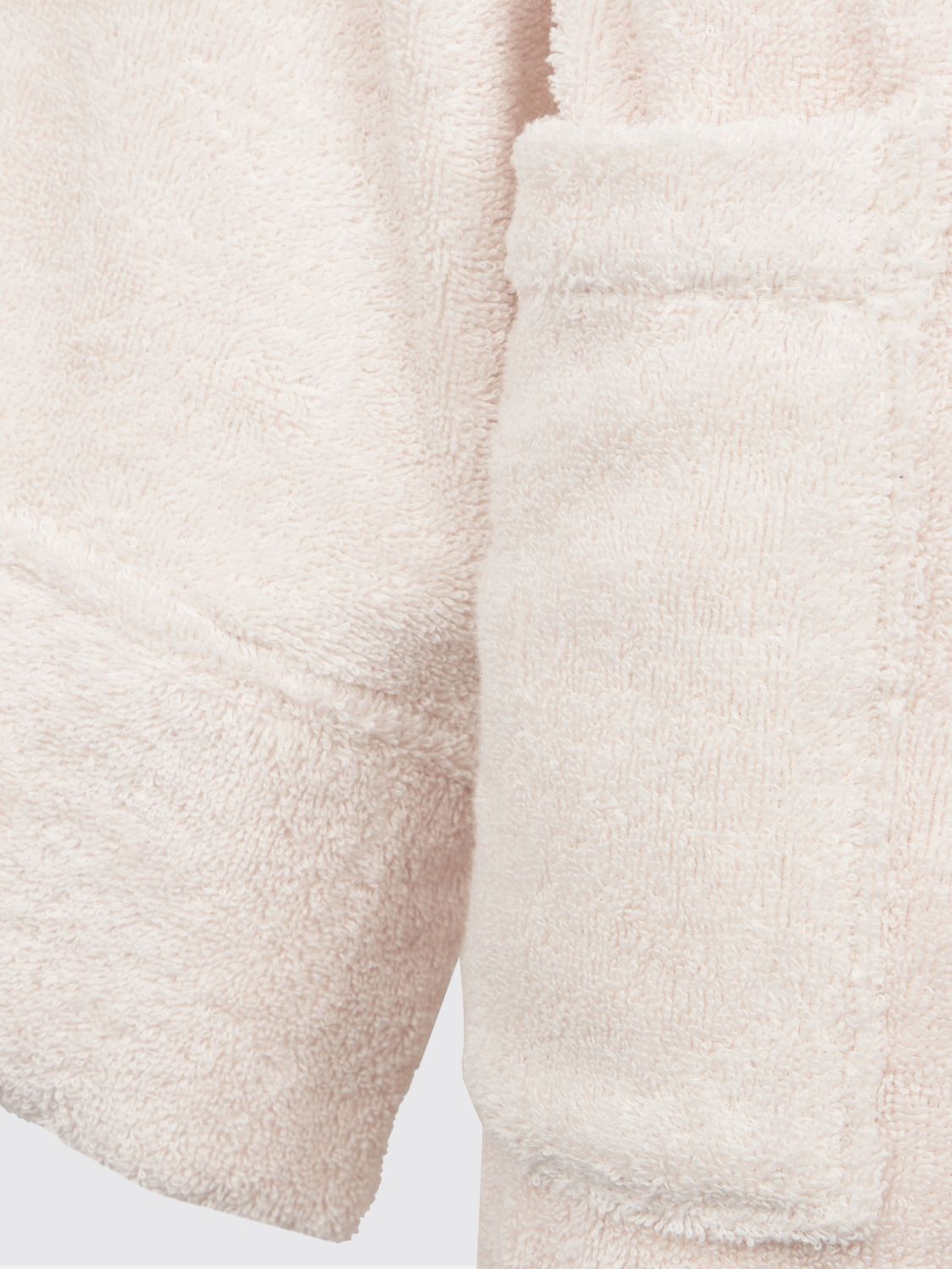 BELLORA BATHROBES: Fiocco Hooded Cotton Terry Bathrobe Bellora with Belt, Pink - Img 3