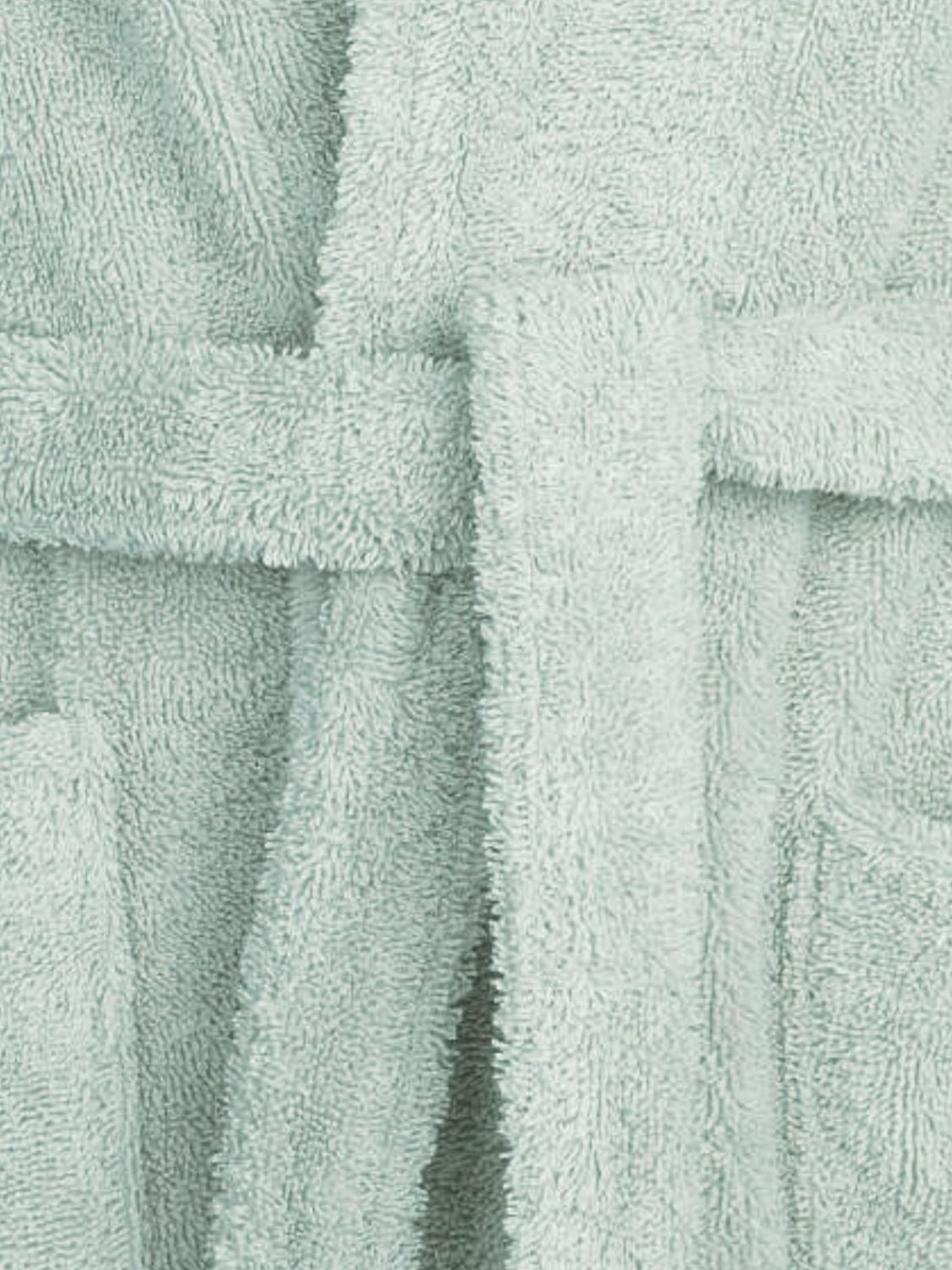 BELLORA BATHROBES: Fiocco Hooded Cotton Terry Bathrobe Bellora with Belt, Green - Img 2