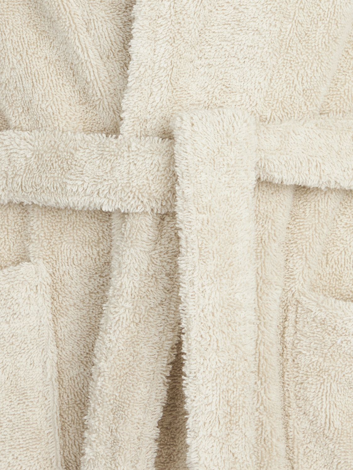BELLORA BATHROBES: Bellora 「フィオッコ」フード付き コットン テリーバスローブ ベルト付き, サンド - Img 2