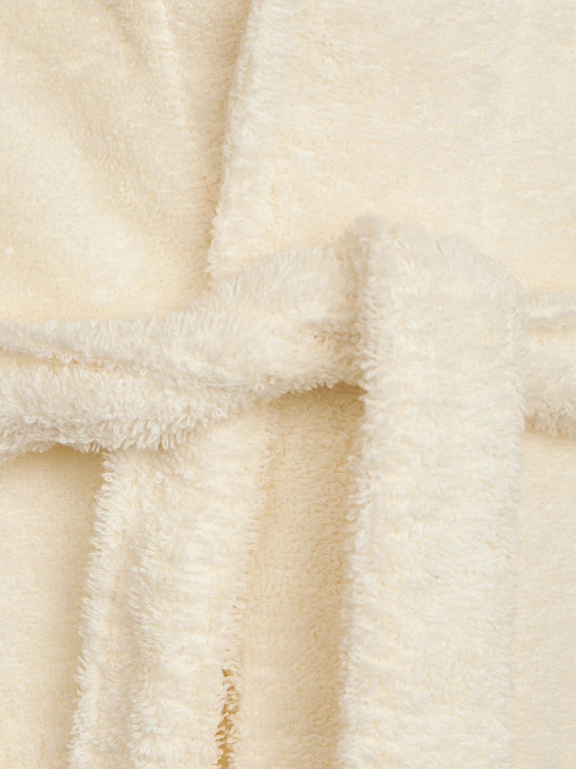 BELLORA BATHROBES: Bellora 피오코 후드 코튼 테리 목욕 가운 벨트 포함, 옐로우 크림 - Img 2
