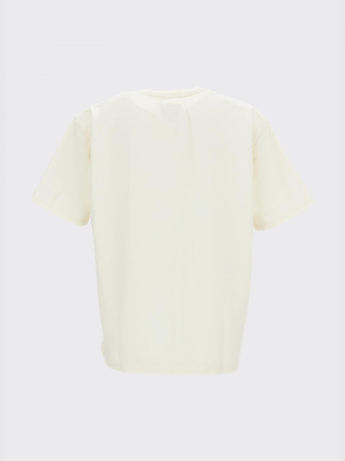 RHUDE T-SHIRT: Regular Fit Crewneck Cotton Logo Print T-shirt Rhude with Dropped Shoulders, White - Img 3
