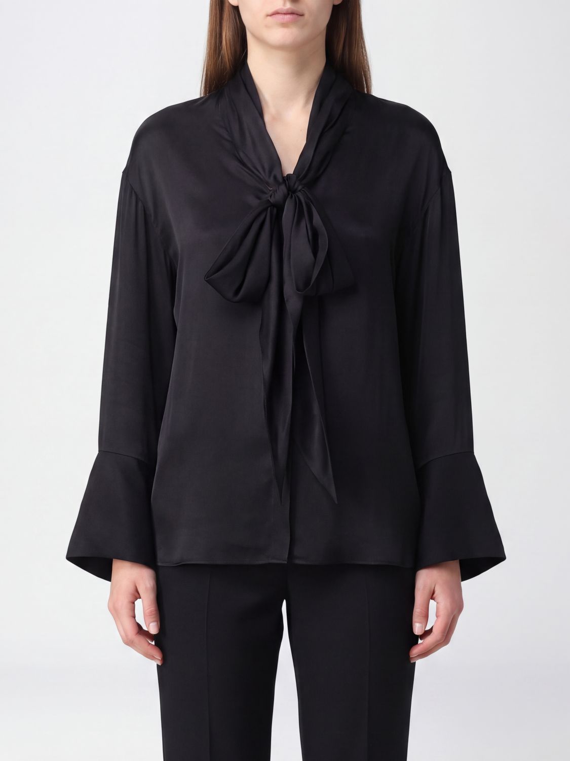 BALMAIN HEMDBLUSE: Hemdbluse damen Balmain, Schwarz - Img 1