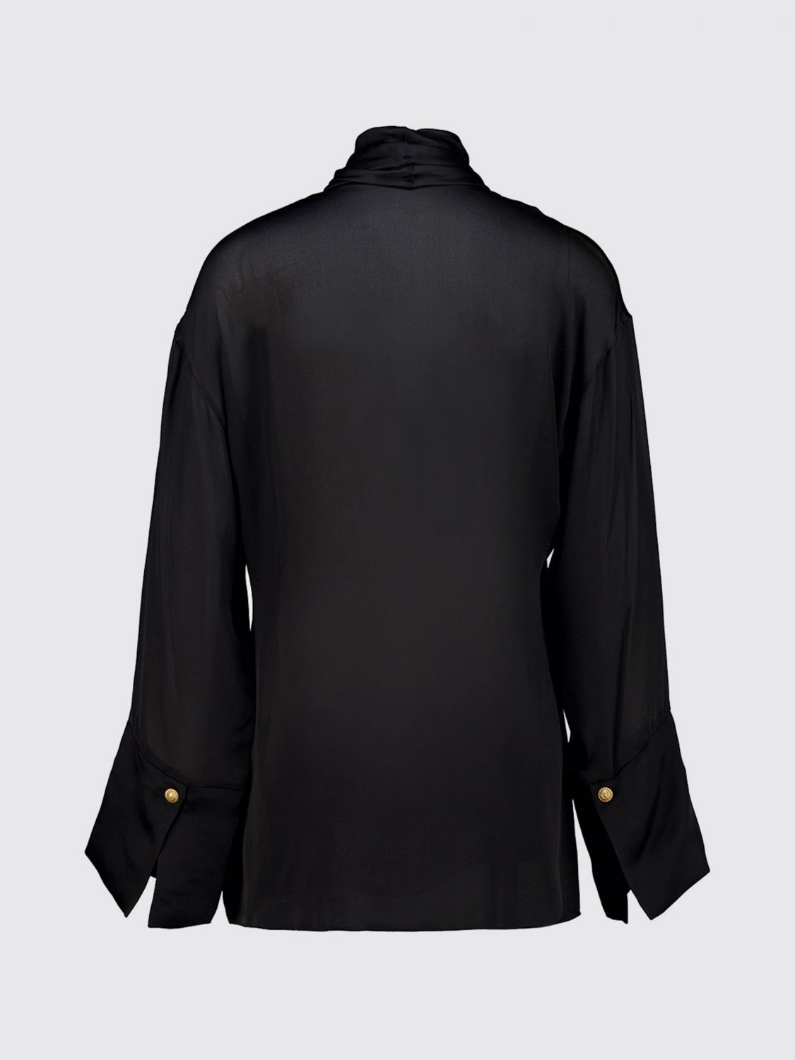 BALMAIN HEMDBLUSE: Hemdbluse damen Balmain, Schwarz - Img 3
