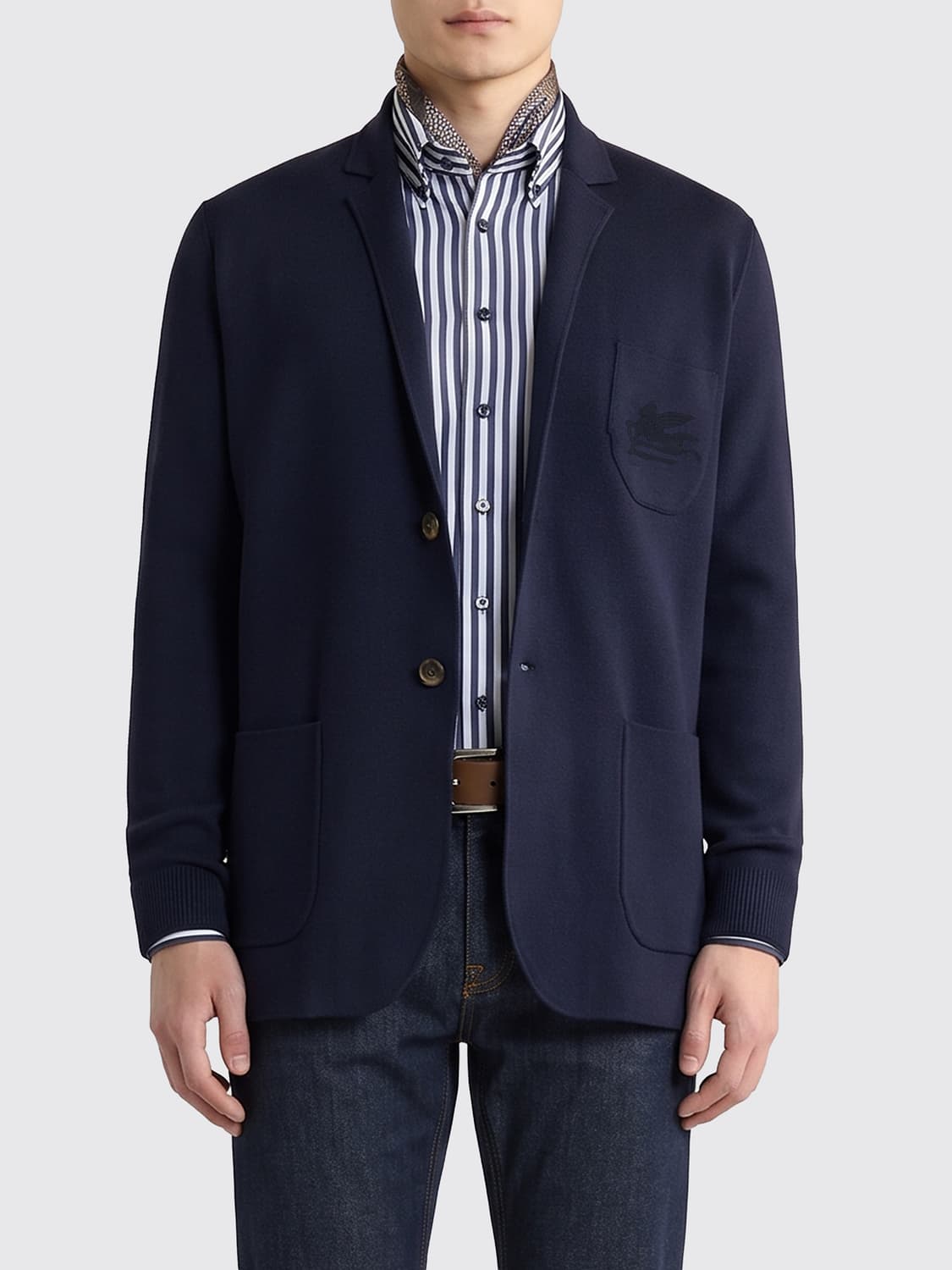 ETRO JACKET: Jacket men Etro, Blue - Img 1