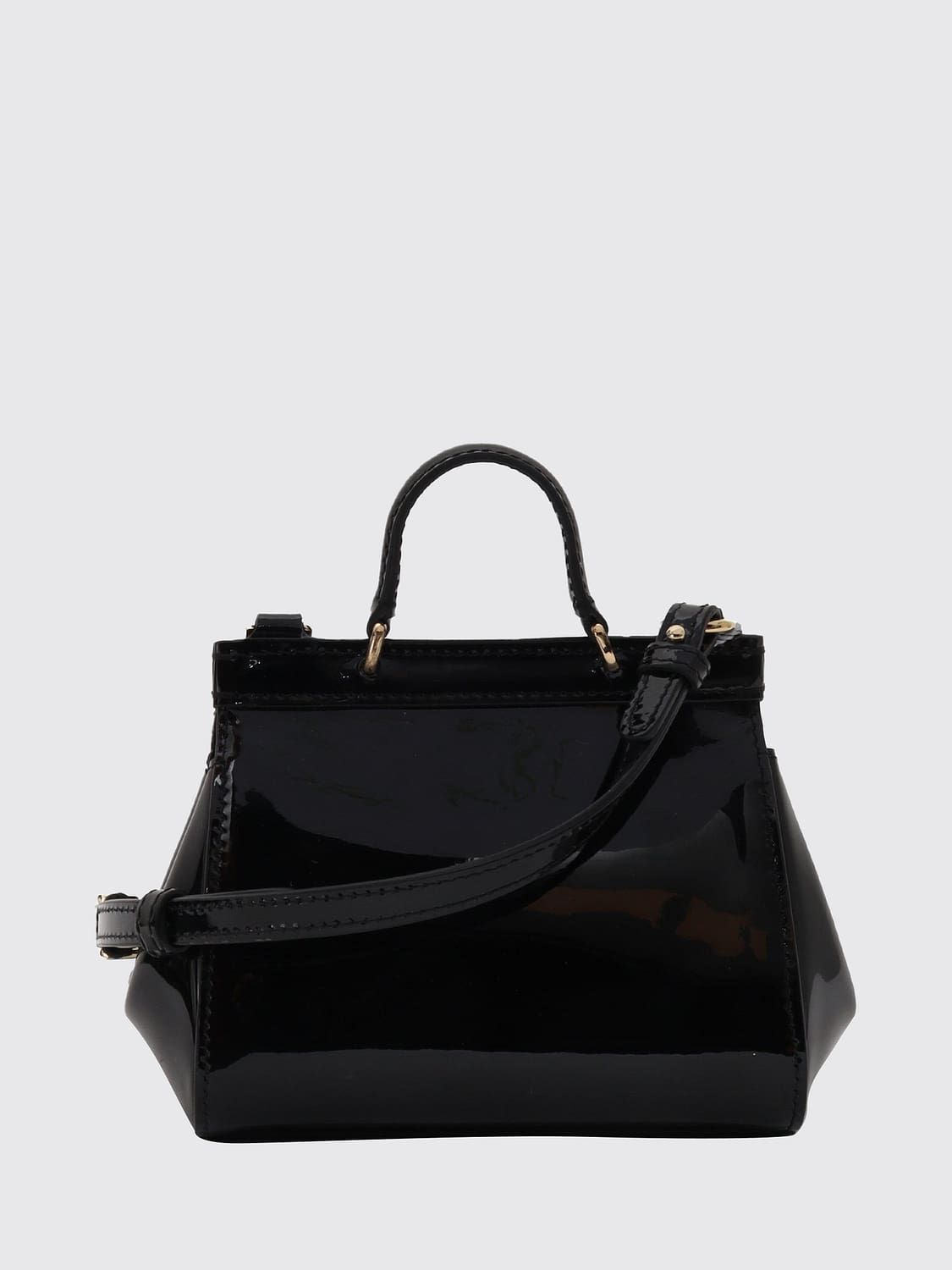 DOLCE & GABBANA BAG: Sicily Handbag Dolce & Gabbana for Girls in Patent Leather, Black - Img 2