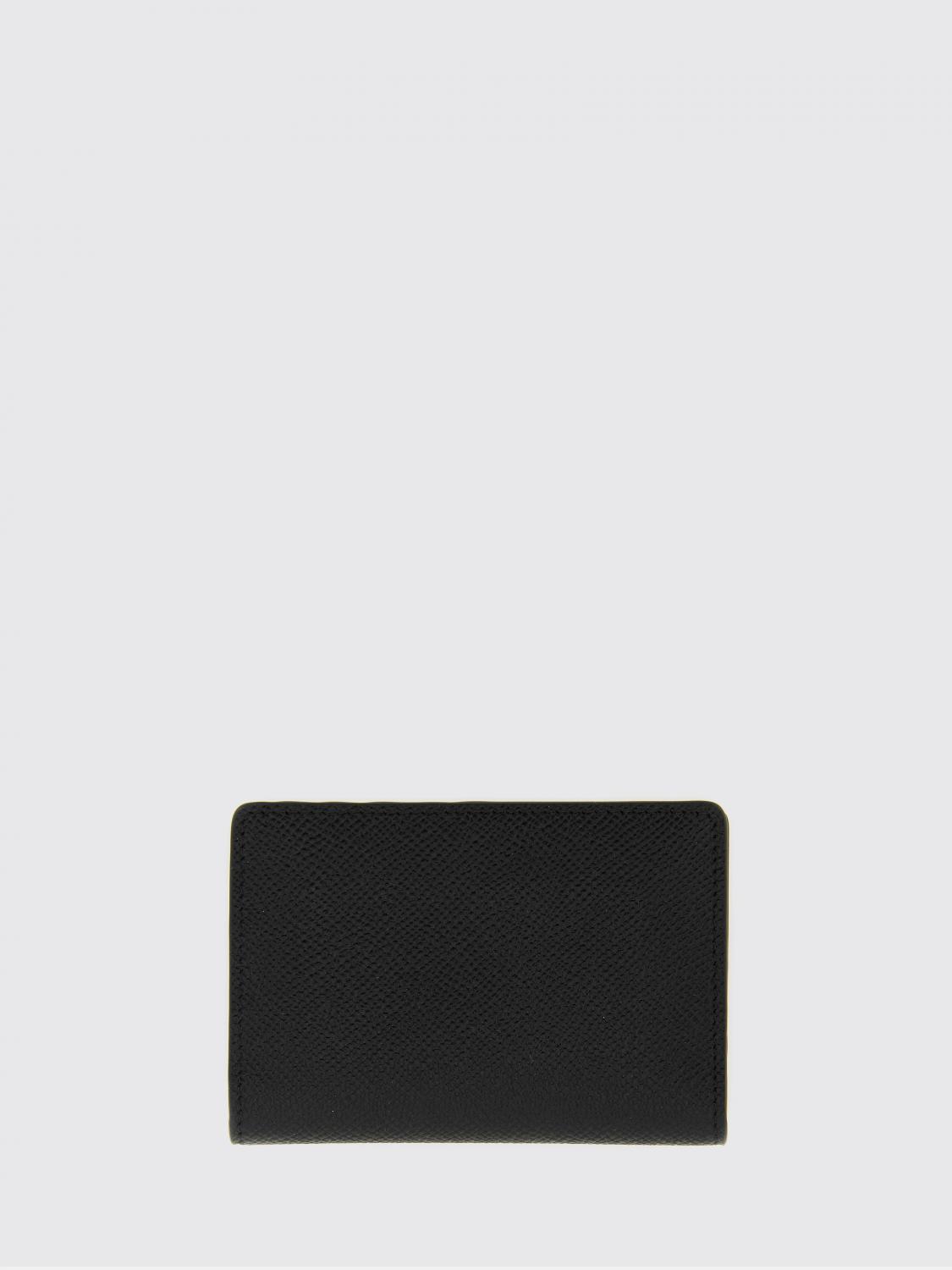 MAISON MARGIELA WALLET: Four Stitches Calfskin Bifold Card Holder Maison Margiela, Black - Img 1