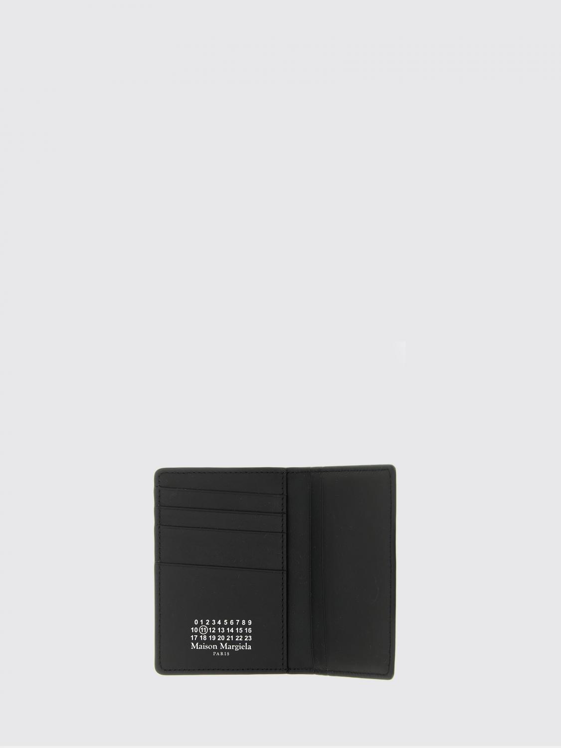 MAISON MARGIELA WALLET: Four Stitches Calfskin Bifold Card Holder Maison Margiela, Black - Img 2