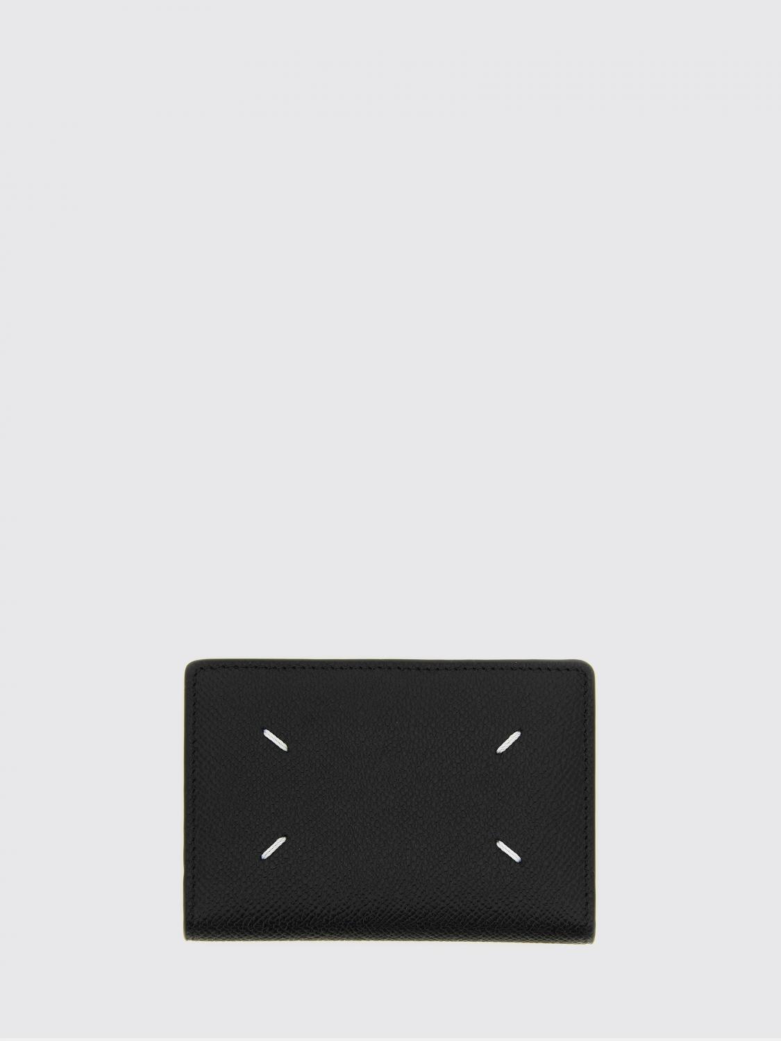 MAISON MARGIELA WALLET: Four Stitches Calfskin Bifold Card Holder Maison Margiela, Black - Img 3