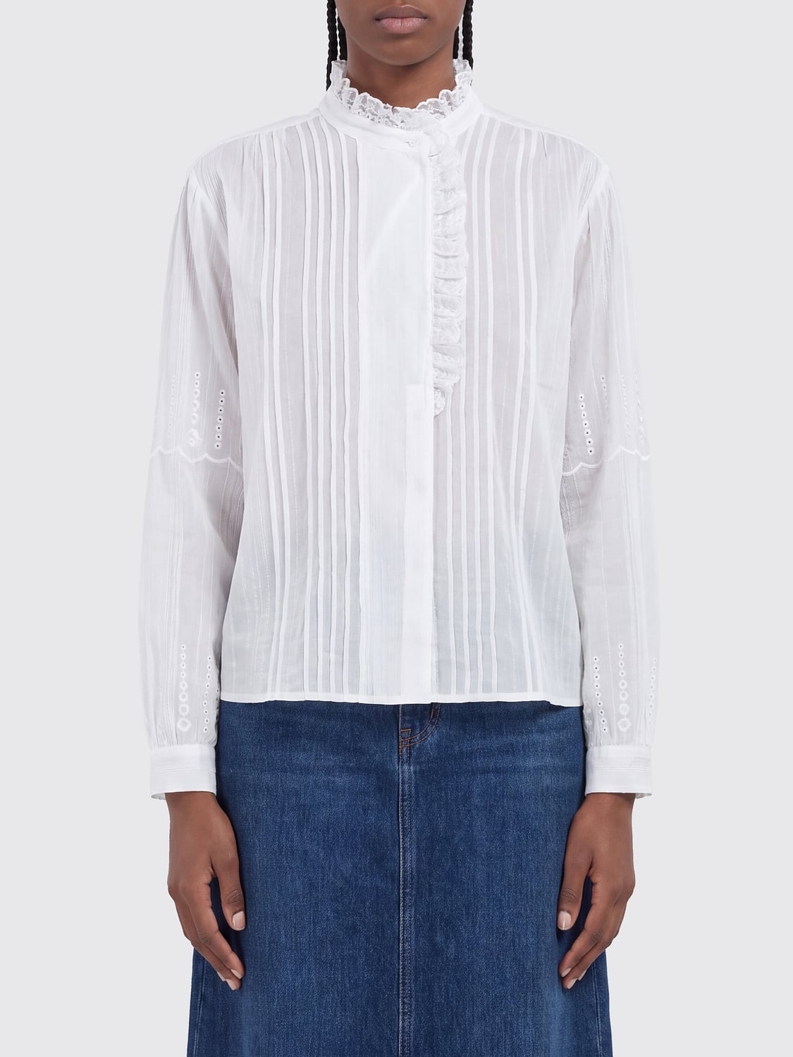 ISABEL MARANT ETOILE CAMICIA: Camicia donna Isabel Marant Etoile, Bianco - Img 1