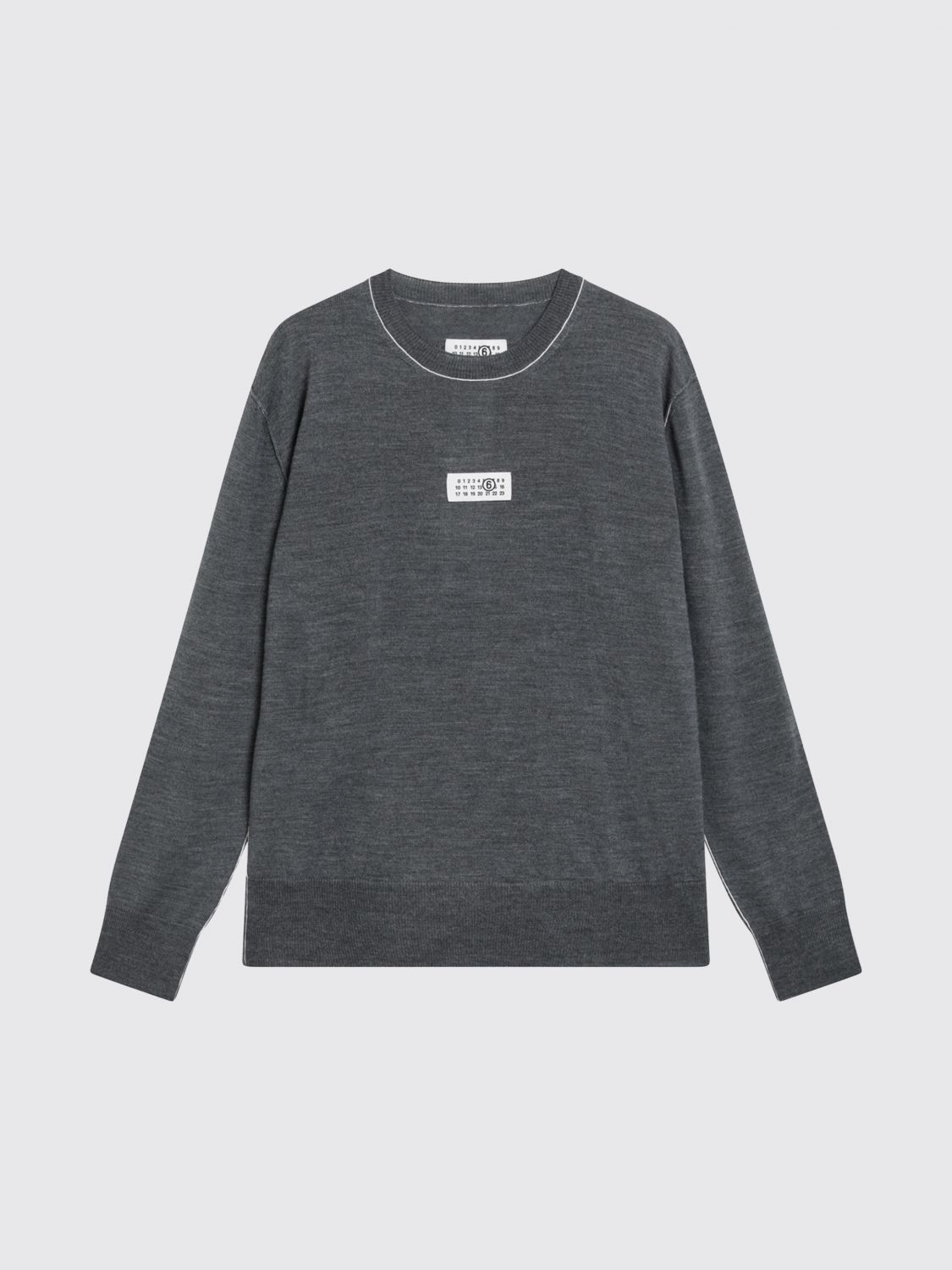 MM6 MAISON MARGIELA PULLOVER: Pullover herren Mm6 Maison Margiela, Grau - Img 2