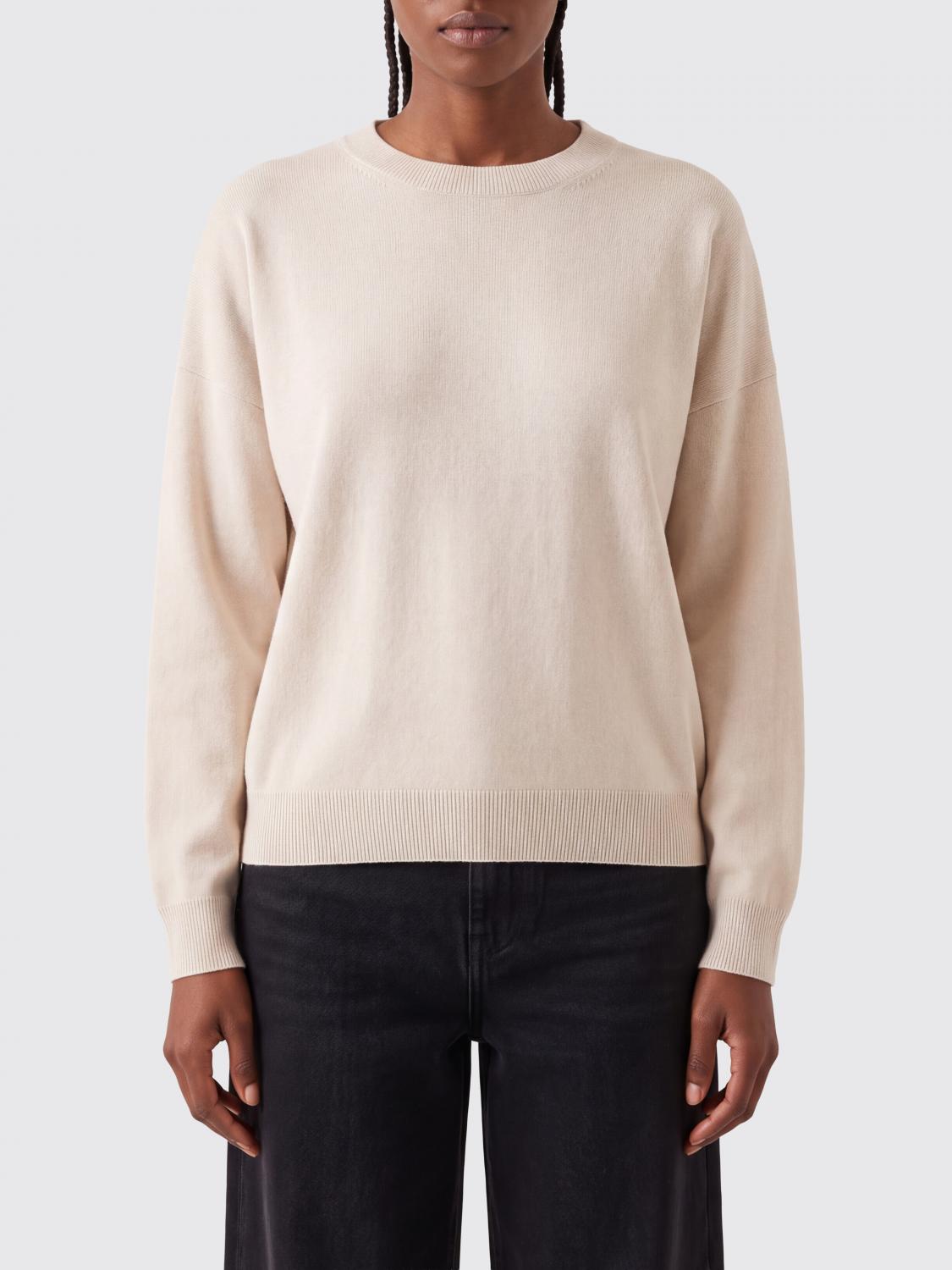 BRUNELLO CUCINELLI PULLOVER: Brunello Cucinelli Pullover aus reinem Kaschmir mit überschnittenen Schultern, Weiß - Img 1