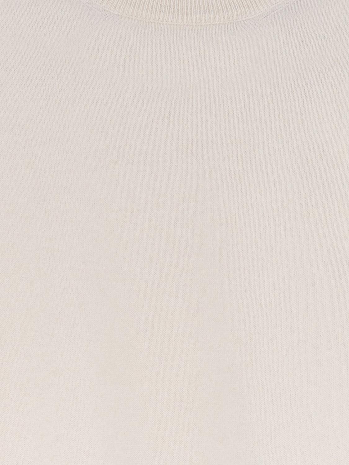 BRUNELLO CUCINELLI PULLOVER: Brunello Cucinelli Pullover aus reinem Kaschmir mit überschnittenen Schultern, Weiß - Img 4