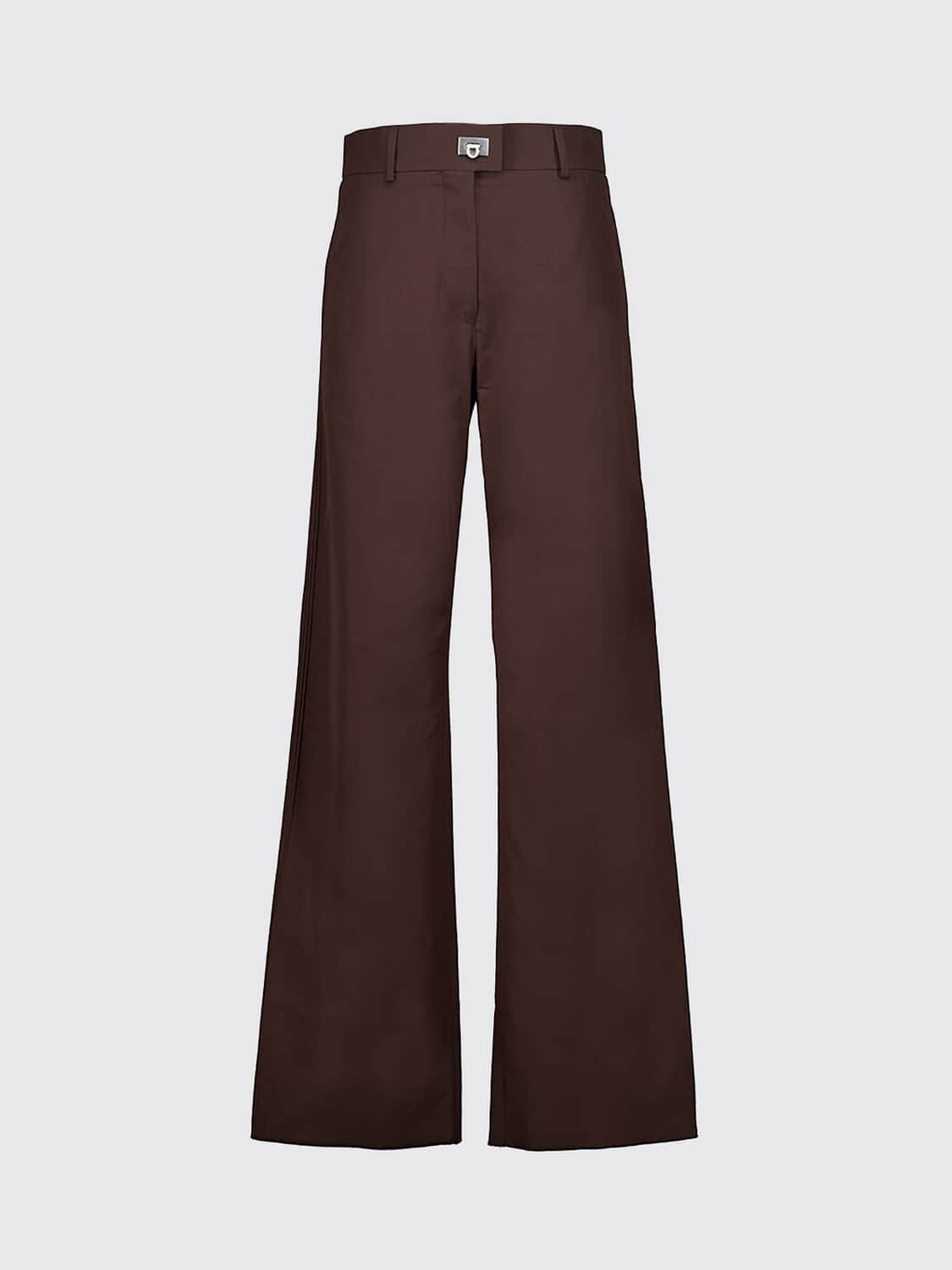 FERRAGAMO PANTALONES: Pantalones mujer Ferragamo, Marrón - Img 2