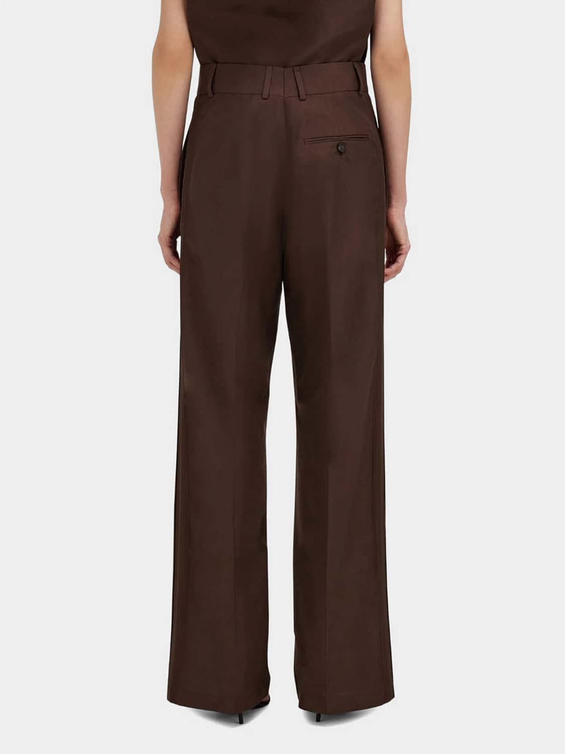 FERRAGAMO PANTALONES: Pantalones mujer Ferragamo, Marrón - Img 3