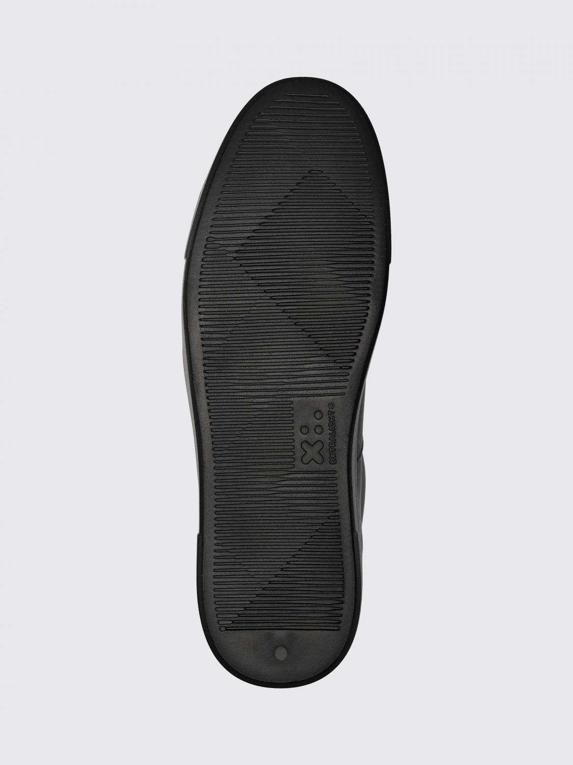 PHILIPP PLEIN SNEAKERS: Sneakers basse Philipp Plein in pelle liscia con logo stampato a contrasto, Nero - Img 5