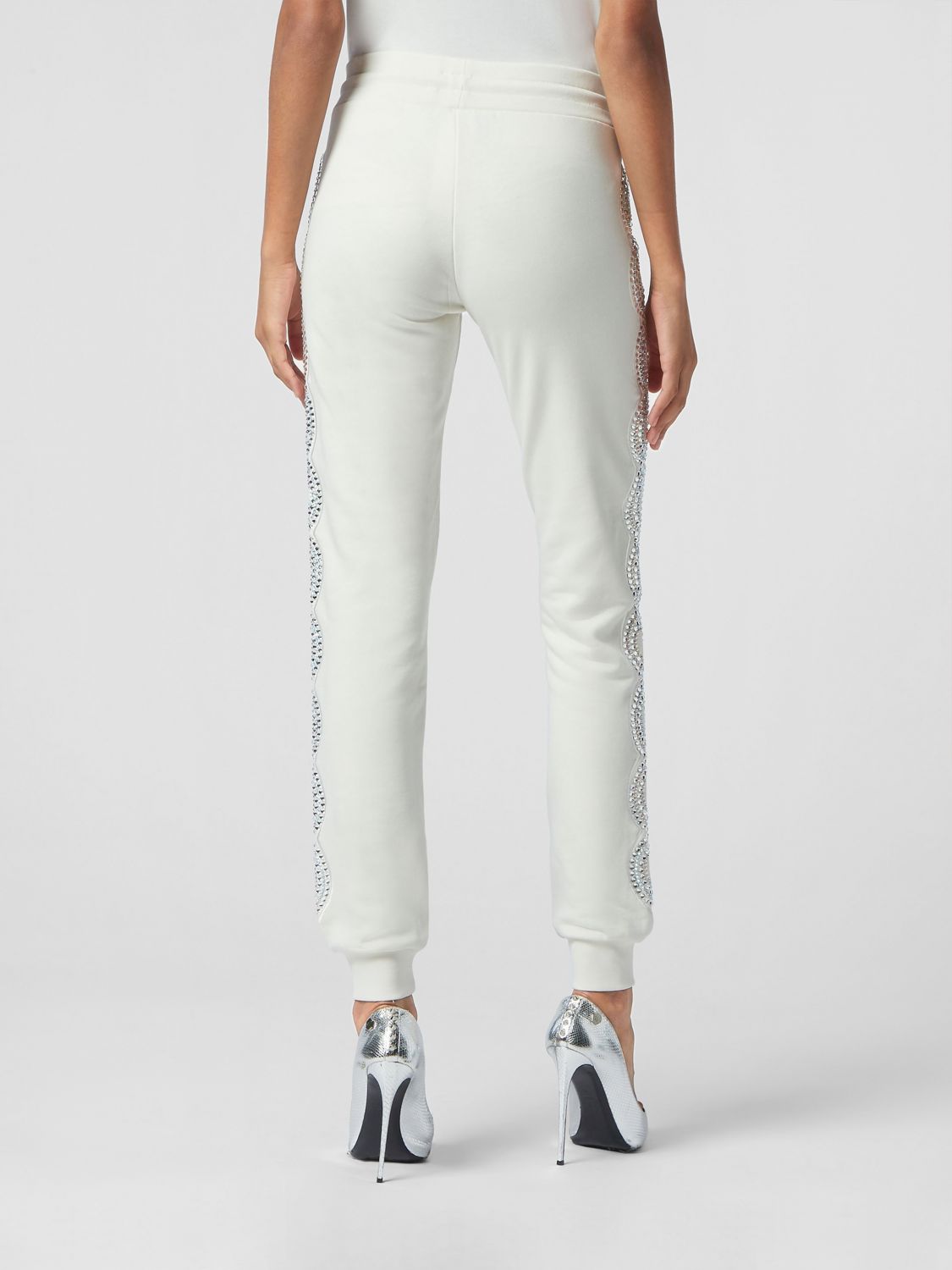 PHILIPP PLEIN PANTALONI: Pantaloni donna Philipp Plein, Avorio - Img 2