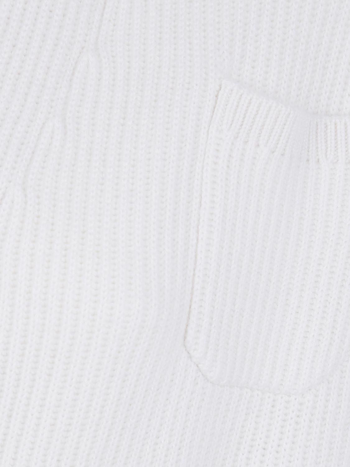 BRUNELLO CUCINELLI SWEATER: Brunello Cucinelli Wrap Cardigan in 100% Cashmere with a Shawl Collar, White - Img 4